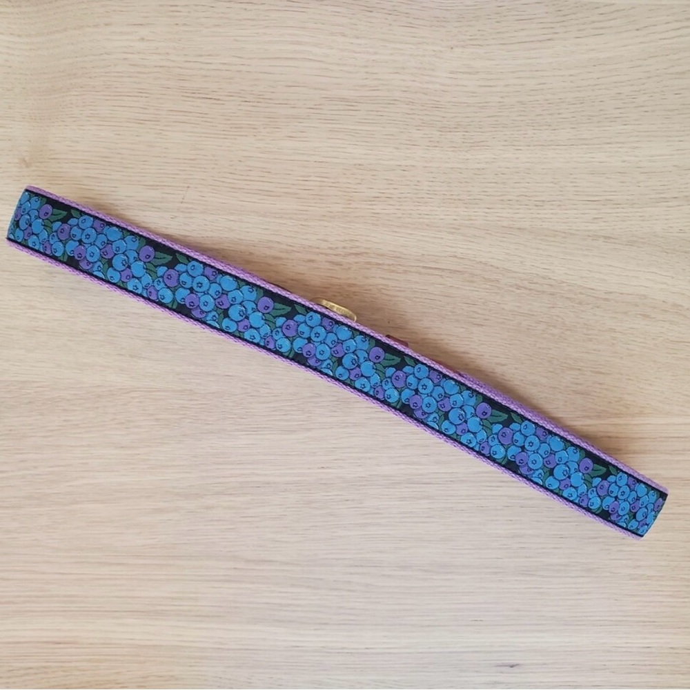 Vintage Purple and Blueberries Belt - Picture 2 of 9